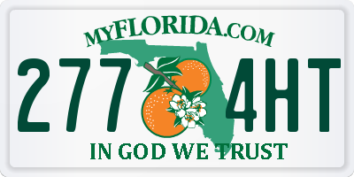 FL license plate 2774HT
