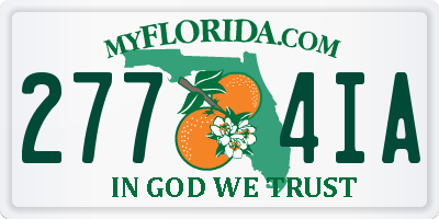 FL license plate 2774IA