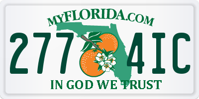 FL license plate 2774IC