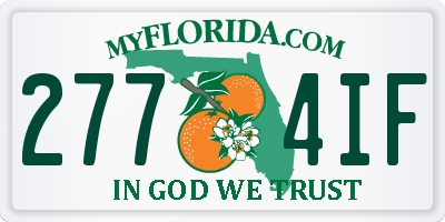 FL license plate 2774IF