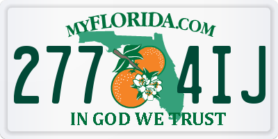FL license plate 2774IJ