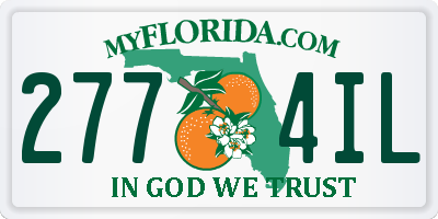 FL license plate 2774IL