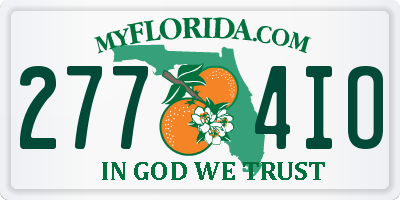 FL license plate 2774IO