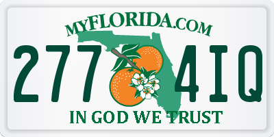FL license plate 2774IQ