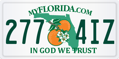 FL license plate 2774IZ