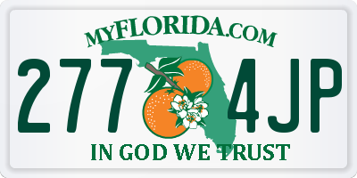 FL license plate 2774JP