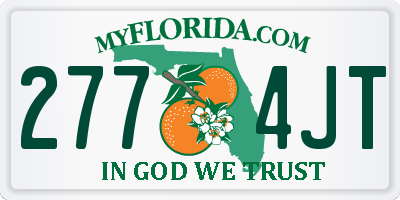 FL license plate 2774JT