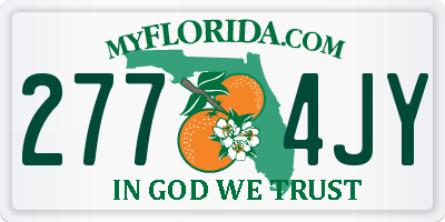 FL license plate 2774JY