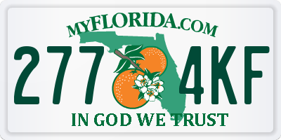 FL license plate 2774KF