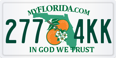 FL license plate 2774KK