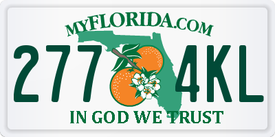FL license plate 2774KL
