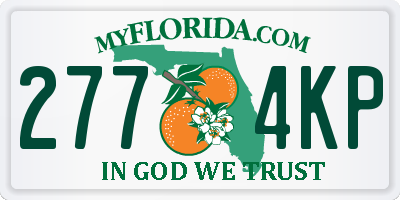 FL license plate 2774KP