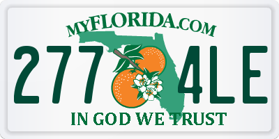 FL license plate 2774LE