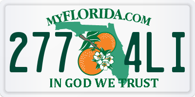 FL license plate 2774LI