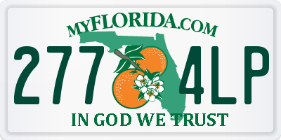 FL license plate 2774LP
