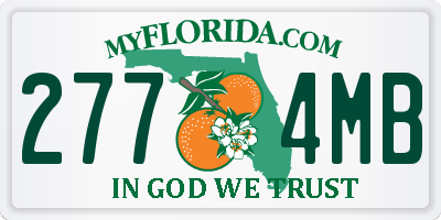 FL license plate 2774MB