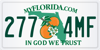 FL license plate 2774MF