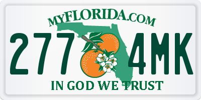 FL license plate 2774MK