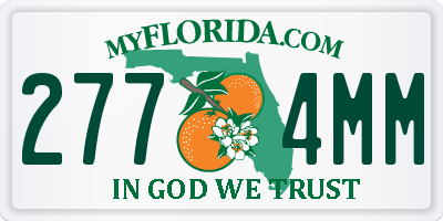 FL license plate 2774MM