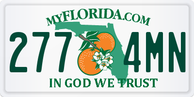FL license plate 2774MN