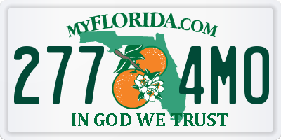 FL license plate 2774MO