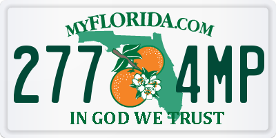 FL license plate 2774MP