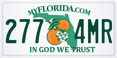 FL license plate 2774MR