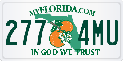 FL license plate 2774MU