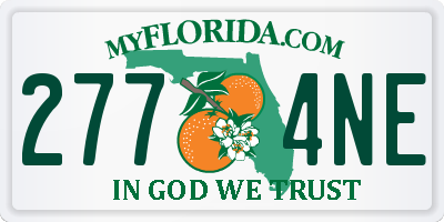 FL license plate 2774NE