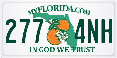 FL license plate 2774NH