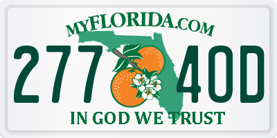 FL license plate 2774OD