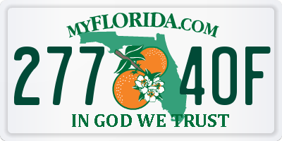 FL license plate 2774OF