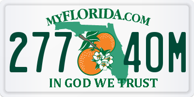 FL license plate 2774OM