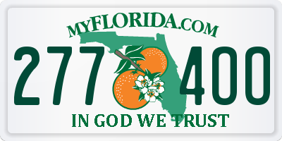 FL license plate 2774OO