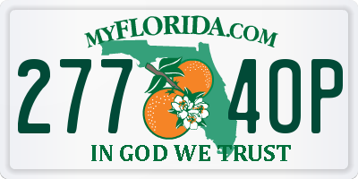 FL license plate 2774OP