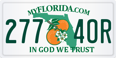 FL license plate 2774OR