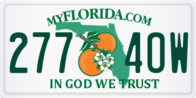 FL license plate 2774OW