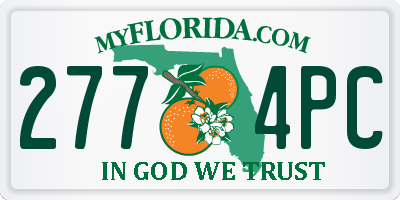 FL license plate 2774PC