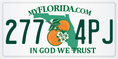 FL license plate 2774PJ