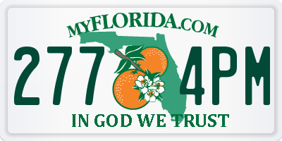 FL license plate 2774PM
