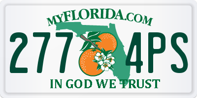 FL license plate 2774PS