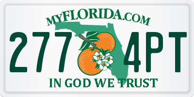 FL license plate 2774PT
