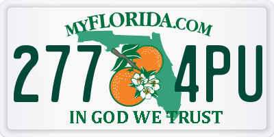 FL license plate 2774PU