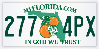 FL license plate 2774PX