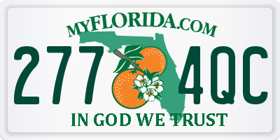 FL license plate 2774QC