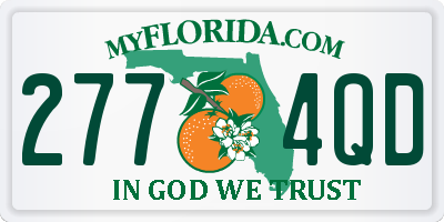 FL license plate 2774QD