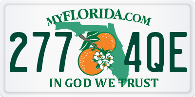 FL license plate 2774QE