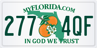 FL license plate 2774QF
