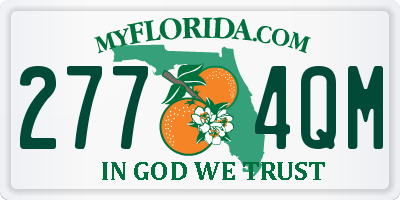 FL license plate 2774QM