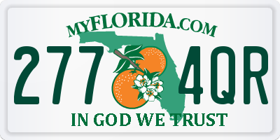 FL license plate 2774QR